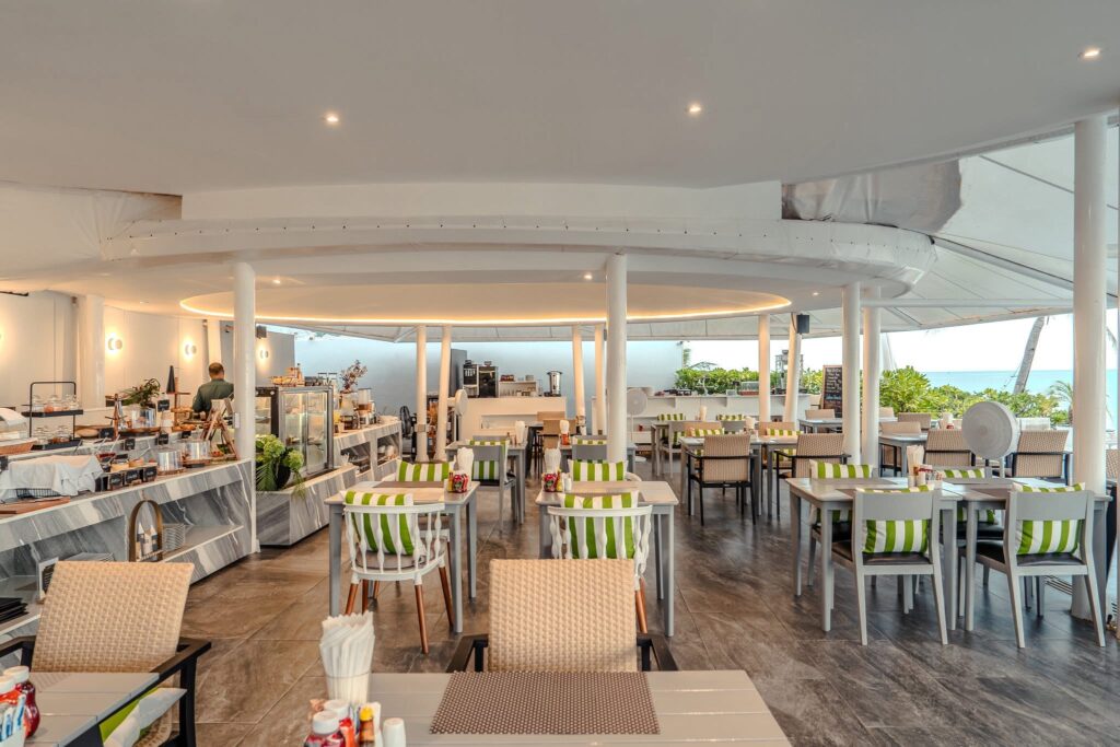 Indoor restaurant dining room at The Yana Villas Hua Hin